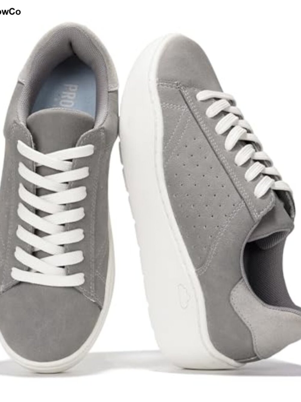 Platform Sneakers Memory Foam Insole Lace-Up Wedge